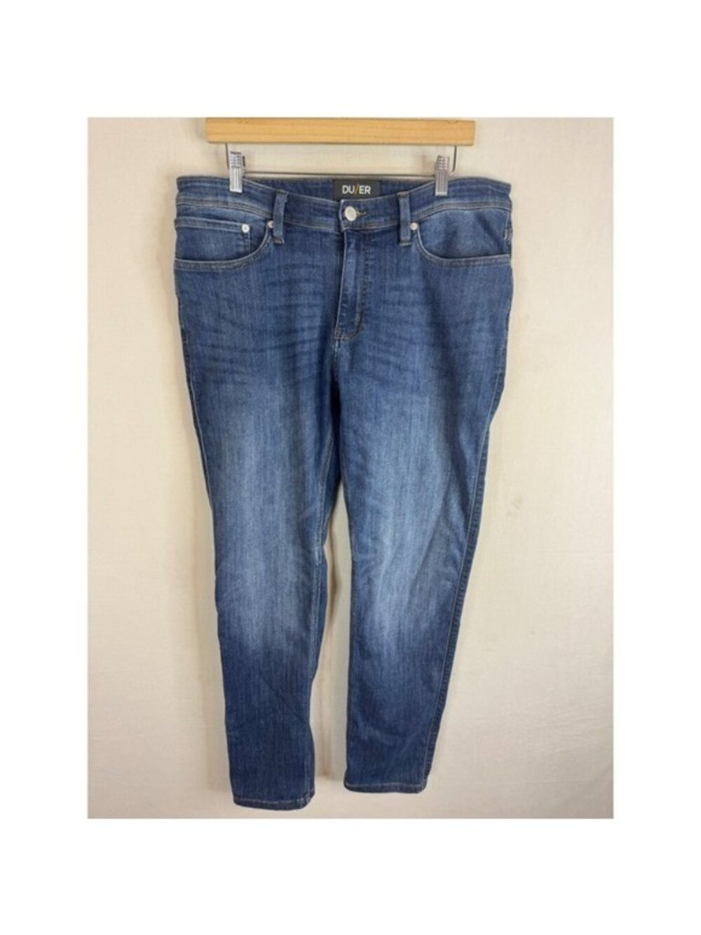 DU/ER L2X Slim Fit Performance Denim Jeans Blue Medium Wash 36x32